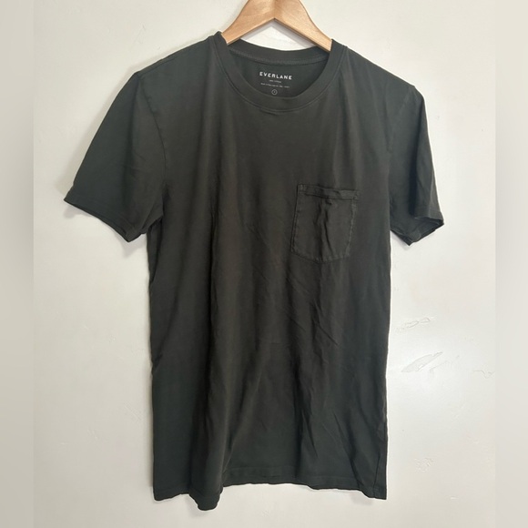 Everlane‎ dark green men’s 100% cotton pocket tee shirt - Picture 1 of 6